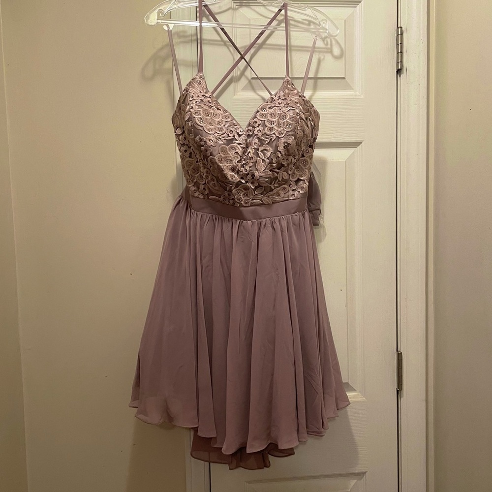 Mauve homecoming dress